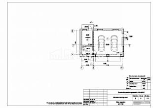 План гаража М 1:100